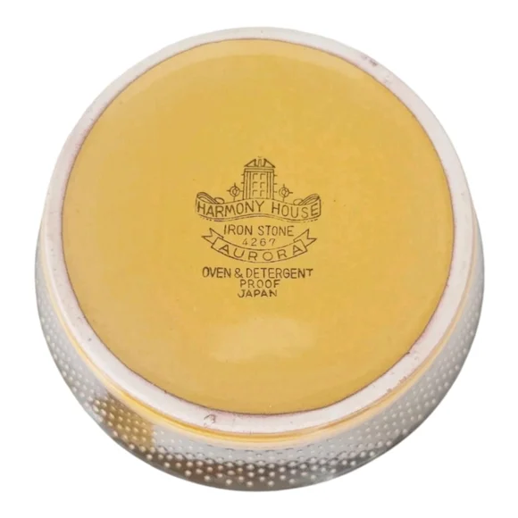 Vintage Harmony House Sears Iron Stone Yellow Gold Coffee Tea Pot with Lid 4267 - Picture 8 of 8